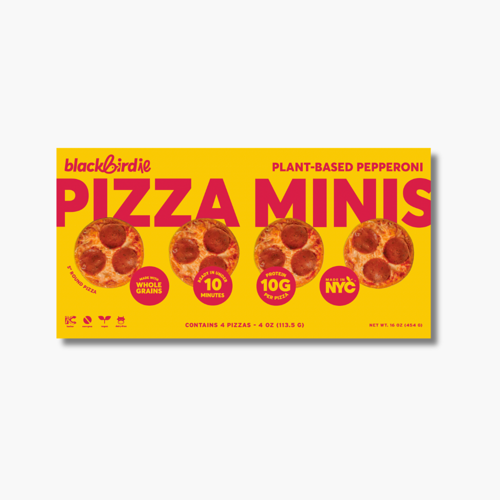 Blackbirdie Cheese Pizza Minis (6 Pack) — Blackbird Foods